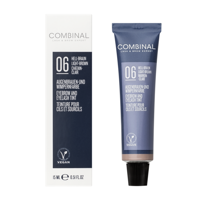 COMBINAL Augenbrauen- und Wimpern-Farbe HELLBRAUN