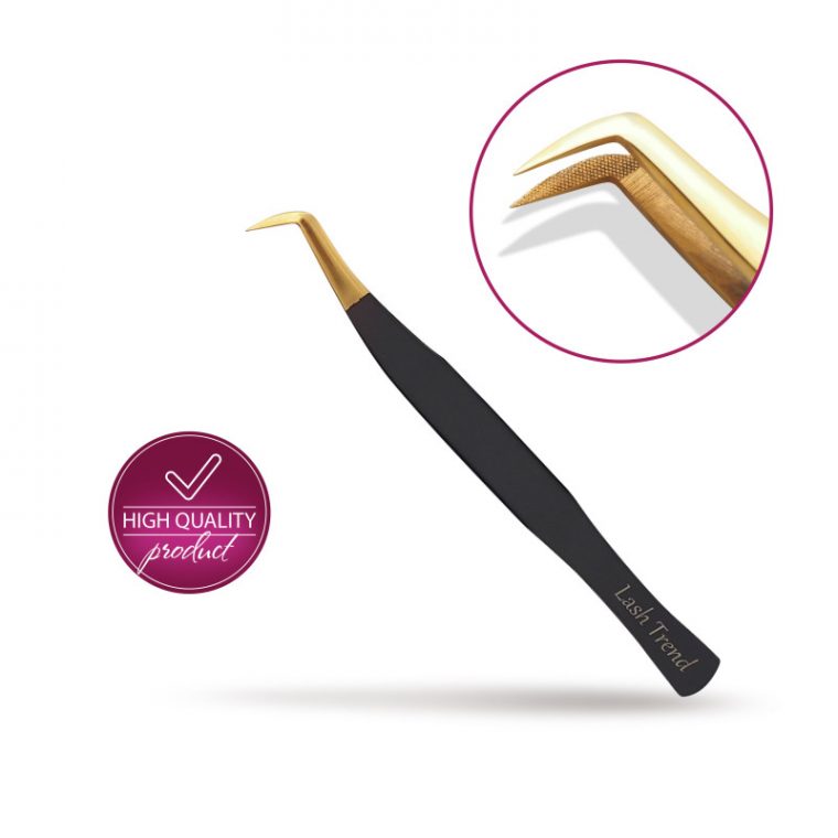 Pinzette Black Gold – 17 mit Nano Fiber Tip