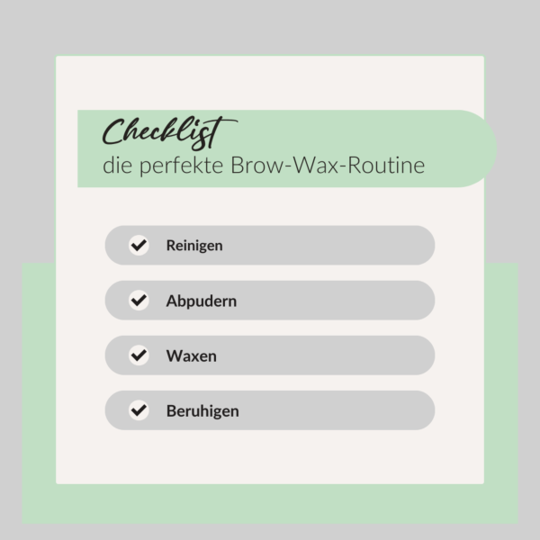 Augenbrauen Wachsstreifen Standard
