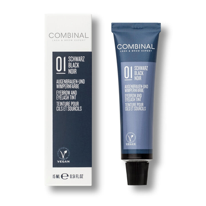 COMBINAL Augenbrauen- und Wimpern-Farbe SCHWARZ