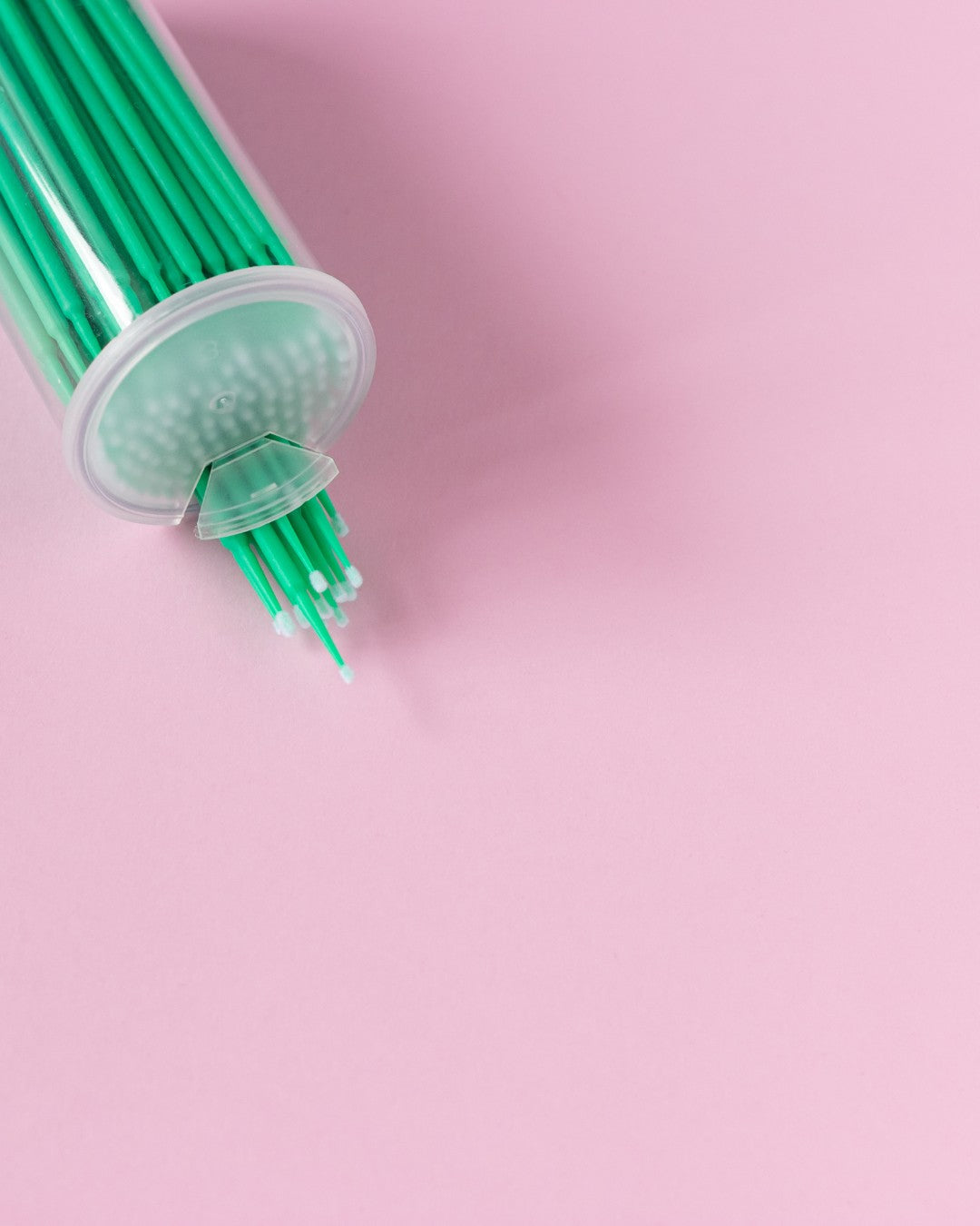 Microbrushes hellgrün glitzer 100 Stück