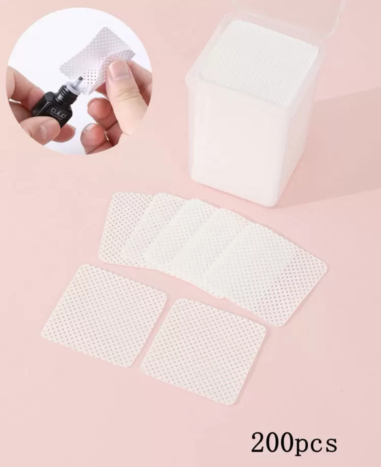 Reinigungstücher für den Wimpernkleber (200 Stk.)