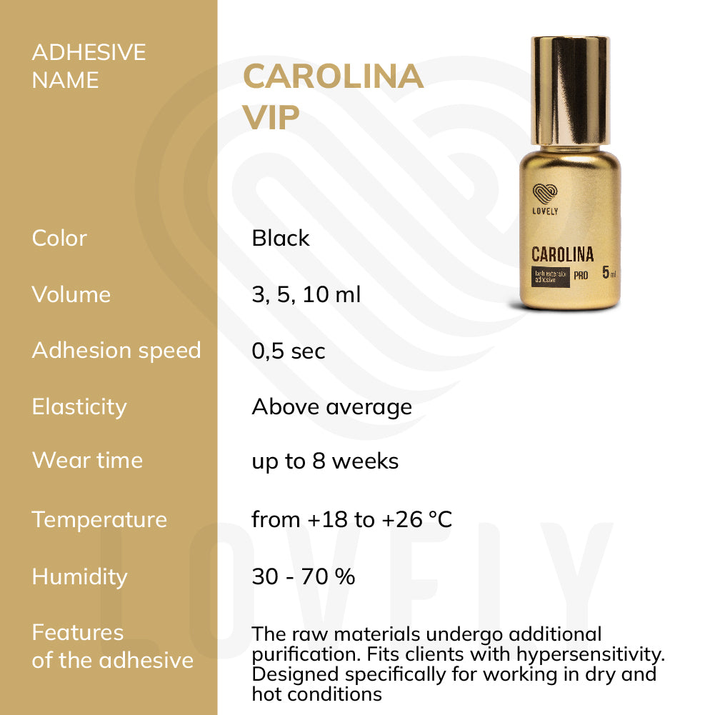 Black Adhesive Lovely “Carolina”