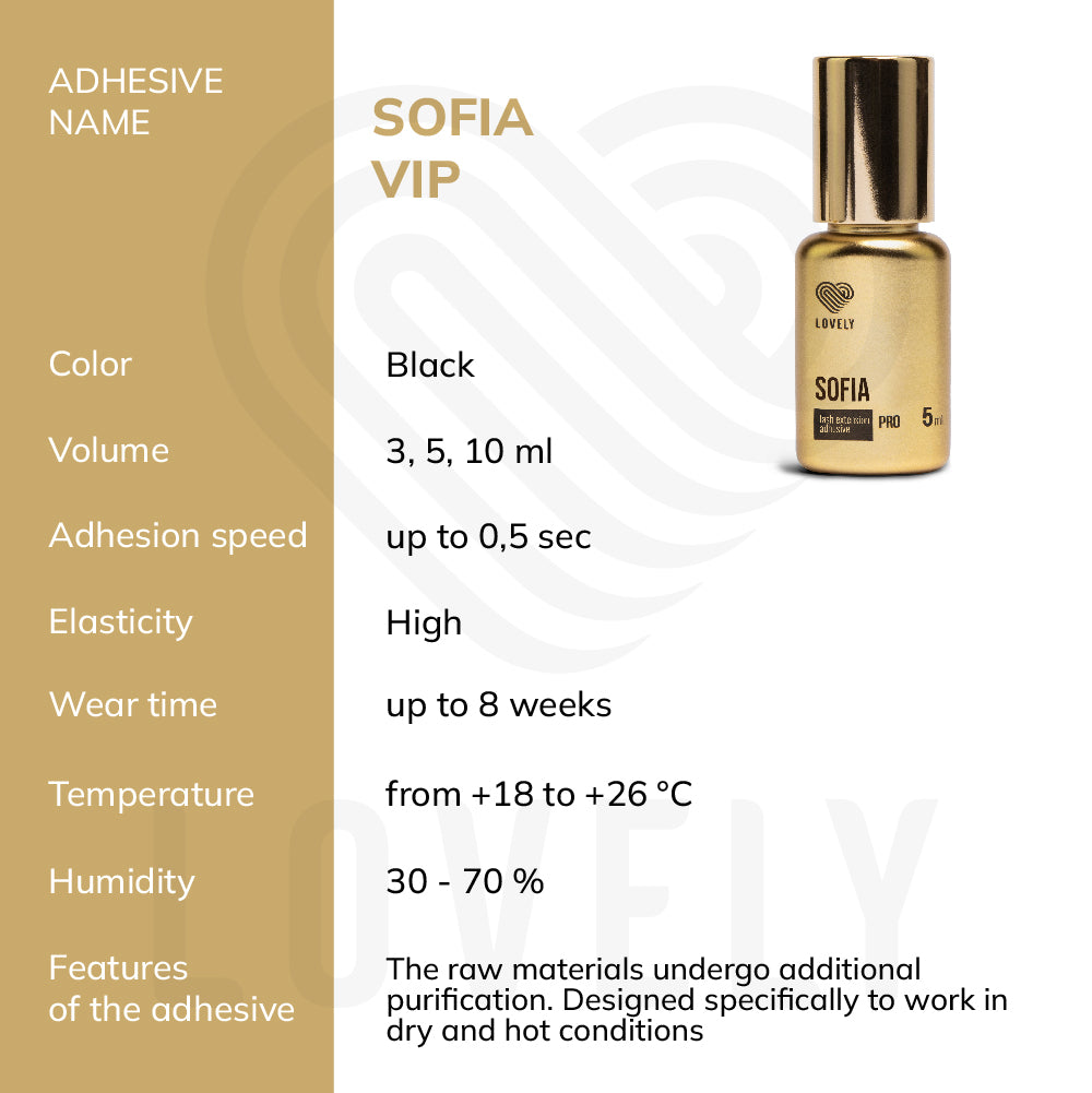 Black Adhesive Lovely “Sofia”