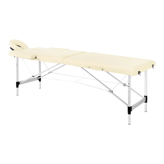 MASSAGELIEGE Aluminium BALANCE- klappbar creme