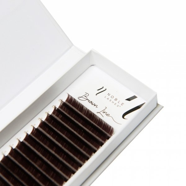 NOBLE BROWN LASHES 0,05 D dark brown